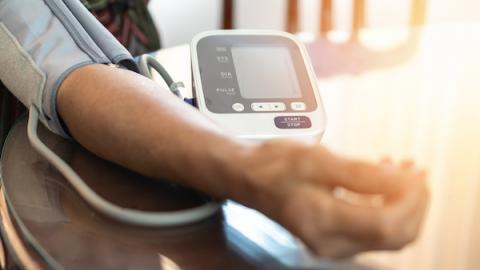 Broadmead Hearing Man With Blood Pressure Cuff