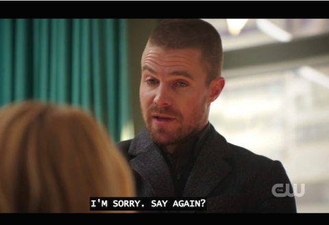 Closed captions on TV