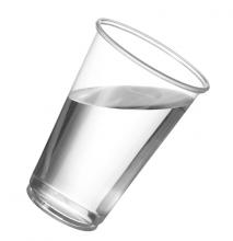 Water cup showing imbalance associated with vertigo